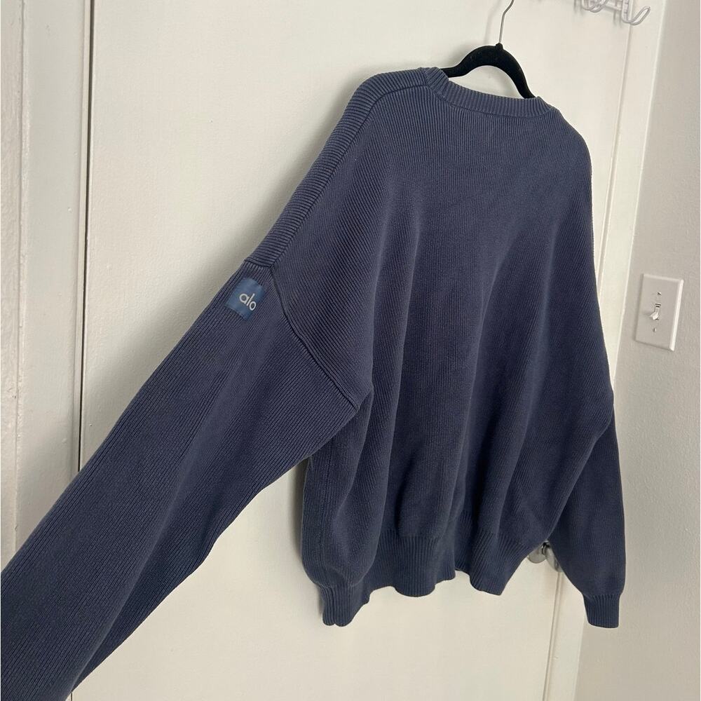 Alo Domain Rib Knit Crew Sweater - Picture 4 of 9